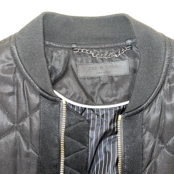 Rag & Bone Quilted Bomber Jacket - Picture 2 of 3